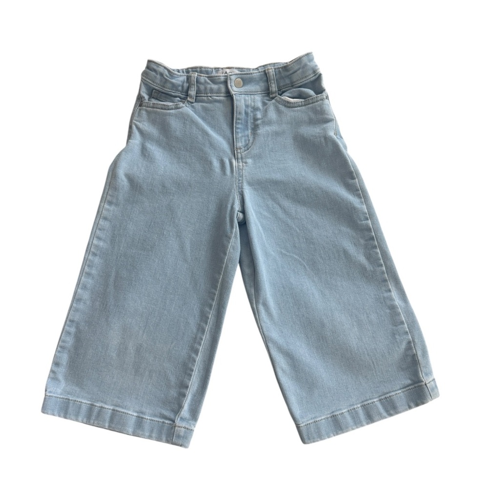 Janie and Jack Blue Wide-Leg Cropped Jeans